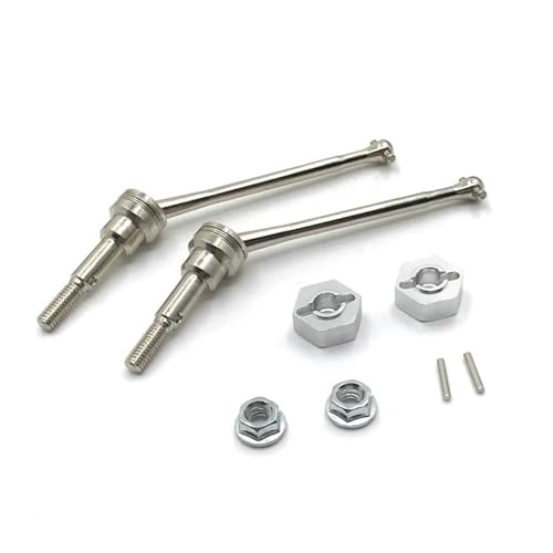 EHxCUF Fernbedienung Auto Metall Upgrade Koppler Kompatibel mit 1/12 Modelle Kompatibel Mit Front Antriebswelle 12423 12427 12428(White) von EHxCUF