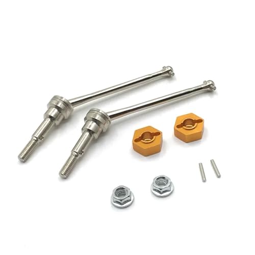 EHxCUF Fernbedienung Auto Metall Upgrade Koppler Kompatibel mit 1/12 Modelle Kompatibel Mit Front Antriebswelle 12423 12427 12428(Yellow) von EHxCUF