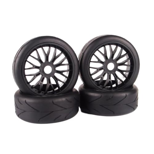 EHxCUF Gummireifen und Felgen im Maßstab 1:8 mit 17-mm-Sechskant Kompatibel mit RC-Buggy-Geländewagenzubehör von EHxCUF