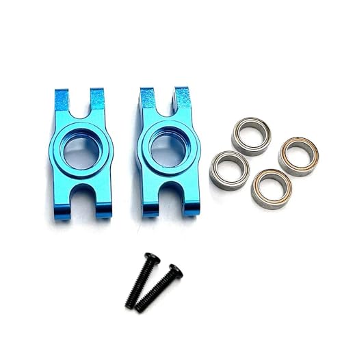 EHxCUF H16 RC Auto Teile Kompatible Upgrade Metall Hinten Tassen Hinten Block Mit Kugellager R168Z Kompatibel mit 1/16 Modelle 16207 16208 16209 16210(Blue) von EHxCUF