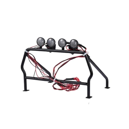 EHxCUF Kompatibel 1/10 Fernbedienung Auto Zubehör Metall Überrollkäfig Eimer mit 6 LED Lichter Barrel Käfig EHxCUF Kompatibel 1/10 Fernbedienung Auto Zubehör Metall Überrollkäfig Eimer mit 6 LED Lichter Barrel Käfig von EHxCUF