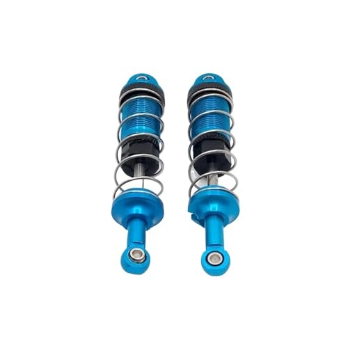 EHxCUF Kompatibel mit 16101 16102 16103 1/16 RC Auto Upgrade Teile Zubehör 2 Stück Metall Stoßdämpfer Dämpfer(Blue) von EHxCUF