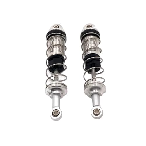 EHxCUF Kompatibel mit 16101 16102 16103 1/16 RC Auto Upgrade Teile Zubehör 2 Stück Metall Stoßdämpfer Dämpfer(Silver) von EHxCUF