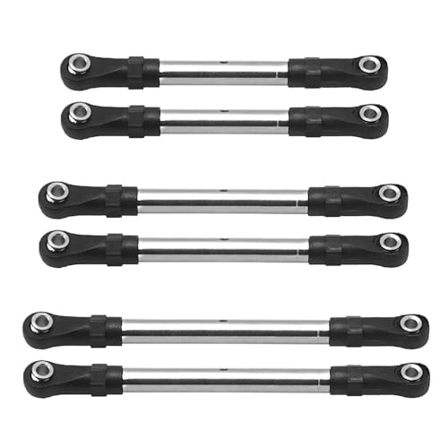 EHxCUF Kompatibel mit 2WD 1/10 RC-Auto-Upgrade-Teilen, Edelstahl-Spannschlössern, Verbindungsstange, Lenkstangen-Set EHxCUF Kompatibel mit 2WD 1/10 RC-Auto-Upgrade-Teilen, Edelstahl-Spannschlössern, Verbindungsstange, Lenkstangen-Set von EHxCUF
