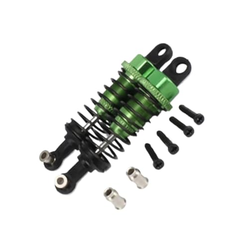 EHxCUF Kompatibel mit A959 A969 A979 K929 Trxs 2 Stück 65 mm Verstellbarer Öl-Stoßdämpfer-Dämpfer Kompatibel mit RC-Autos im Maßstab 1:18(Green) von EHxCUF