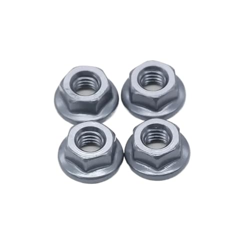 EHxCUF Kompatibel mit RC-Buggy-Modellen im Maßstab 1:10 102049 122049 02055 02190 Aluminium-Nylon-M4-Mutter 4P(Light Grey) von EHxCUF