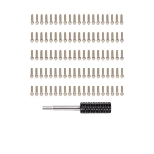 EHxCUF Kompatible Beadlock-Ringschrauben Kompatibel mit 1/10 RC Crawler Car 100 Stück M2 M3 Stahlschrauben Kompatibel mit VS4-10 1.9 2.2 Felgen AXI03007(M2 8MM 100PCS) von EHxCUF