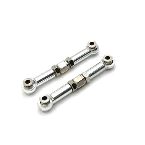 EHxCUF Kompatible Lenkstange Kompatibel mit H6 16207 16208 16209 16210 RC Autoteile Metall Upgrade und Modifikation(Silver) von EHxCUF
