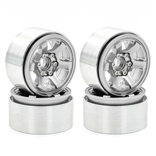EHxCUF Kompatible Teile Kompatibel mit 1/10 Trxs RC Car 4PCS 1.9 Felgennabe(Silver) von EHxCUF