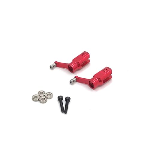 EHxCUF Kompatible verbesserte Rotorklemmscheibe aus Metall Kompatibel mit V977 988 XK110 K120 RC-Flugzeugzubehör(RED Leaf Clip) von EHxCUF