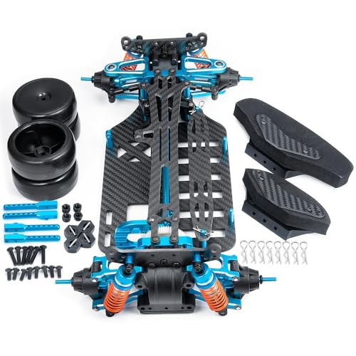 EHxCUF Kompatibler Fahrgestellrahmen aus Metall und Kohlefaser Kompatibel mit 1:10 RC-Cars mit Stoßdämpfern und Riemenantriebssystem EHxCUF Kompatibler Fahrgestellrahmen aus Metall und Kohlefaser Kompatibel mit 1:10 RC-Cars mit Stoßdämpfern und Riemenantriebssystem von EHxCUF