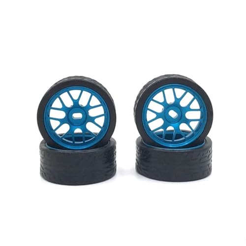 EHxCUF Kompatibler Rennreifen 26,5 mm Kompatibel mit RC-Autos im Maßstab 1:28 K-Serie P-Serie -Q -Z RC01 und andere Modelle(Blue) von EHxCUF