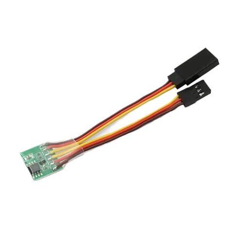 EHxCUF Kompatibler Universal-RC-Servo-Inverter Kompatibel mit Flugzeug-V-Heck unterstützt 4–6 V und 3,6 V–24 V Umkehrung(4-6V) von EHxCUF