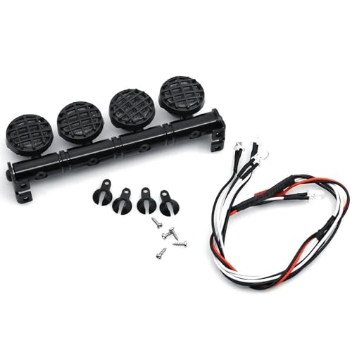 EHxCUF Kompatibles Dachscheinwerfer-Lampenset mit 4/5/6 Lichtern Kompatibel mit TRX-4 Wraith 1/10 RC Crawler Car Model Upgrade Parts(4 Lights) von EHxCUF