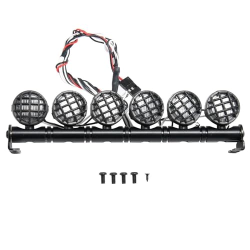 EHxCUF Kompatibles Dachscheinwerfer-Lampenset mit 4/5/6 Lichtern Kompatibel mit TRX-4 Wraith 1/10 RC Crawler Car Model Upgrade Parts(6 Lights) von EHxCUF