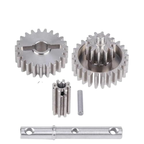 EHxCUF Kompatibles Metallgetriebe Kompatibel mit 1/10 RC-Car-Achse, DIY-Chassis, Crawler R2, niedriger Schwerpunkt(HIGH Speed Gear) von EHxCUF