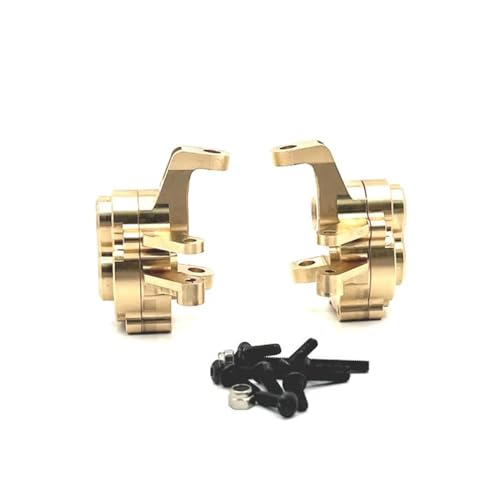 EHxCUF Messing-Gegengewicht vorne und hinten, Upgrade kompatibel mit H8H und YiKong 1/10 RC-Automodellen YK4102 4103 4104 4106 4082 Teilen(Front Steering Cup) von EHxCUF