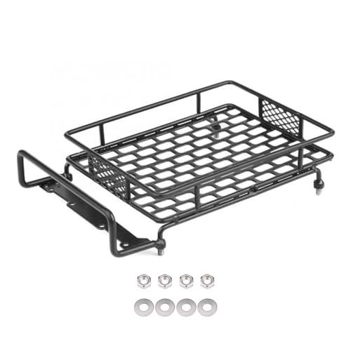 EHxCUF Metall-Dachträger, Gepäckträger, 3 Größen, kompatibel mit 1/10 RC Crawler Car CC01 Upgrade-Teilen(Large 170X110MM) von EHxCUF