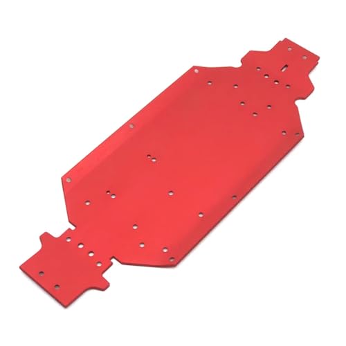 EHxCUF Metall-Grundplatten-Upgrade-Teile Kompatibel mit 1/14 RC-Autos 144010 144001 144002 kompatibel(RED) von EHxCUF