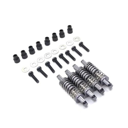 EHxCUF Metall-Stoßdämpfer-Upgrade Kompatibel mit RC-Autos im Maßstab 1:28, kompatibel mit 284131 K969 K979 K989 K999 P929 P939 Teilen(Dark Grey) von EHxCUF