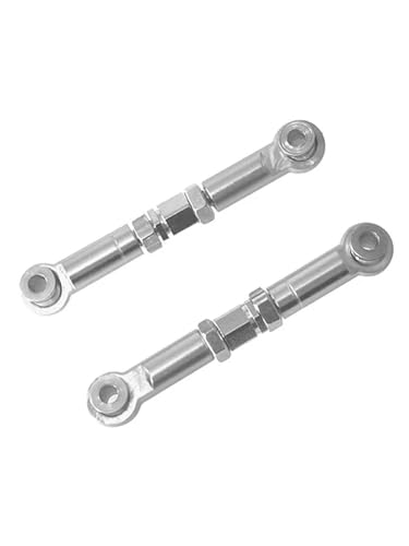 EHxCUF Metall Upgrade Vordere Lenkstange Teile Kompatibel Mit 1/14 RC Auto Zubehör Kompatibel mit Hyper Go Modelle 14209 14210 H14BM(Silver) von EHxCUF