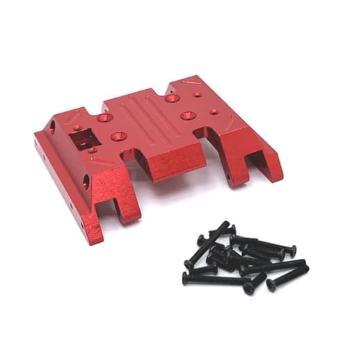EHxCUF Metall-Upgrade mittlere Bodenplatte kompatibel mit MN Modell 1/12 MN128 MN86 G500 RC Autoteilen(RED) von EHxCUF