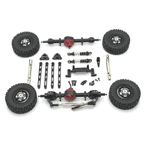 EHxCUF Metall-Upgrade- und Modifikationssatz Kompatibel mit RC-Autos im Maßstab 1:12, kompatibel mit MN-Modell MN82 LC79 MN78(Black) von EHxCUF