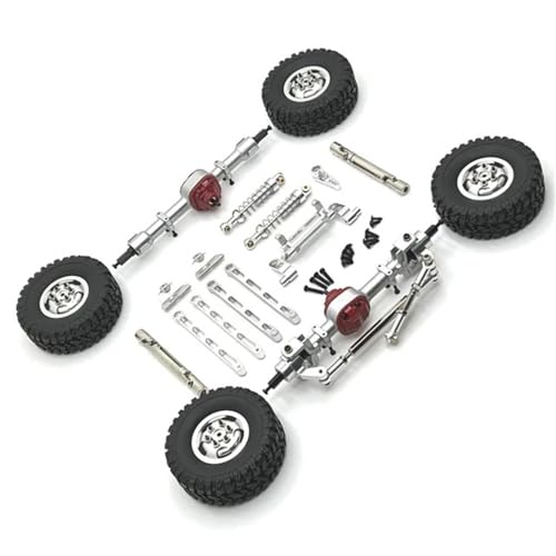 EHxCUF Metall-Upgrade- und Modifikationssatz Kompatibel mit RC-Autos im Maßstab 1:12, kompatibel mit MN-Modell MN82 LC79 MN78(Silver) von EHxCUF