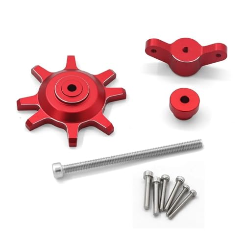 EHxCUF Metallisch-schwarz-rotes Reifenmontagewerkzeug Kompatibel mit 1/10 RC-Crawler-Autos, kompatibel mit 1,9- und 2,2-Zoll-Beadlock-Rädern(RED) von EHxCUF