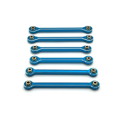 EHxCUF Metallverstärkte Feste Zugstangen Kompatibel mit vorne und hinten, kompatibel mit 1/10 10208 RC-Car-Komponenten(Sky Blue) von EHxCUF