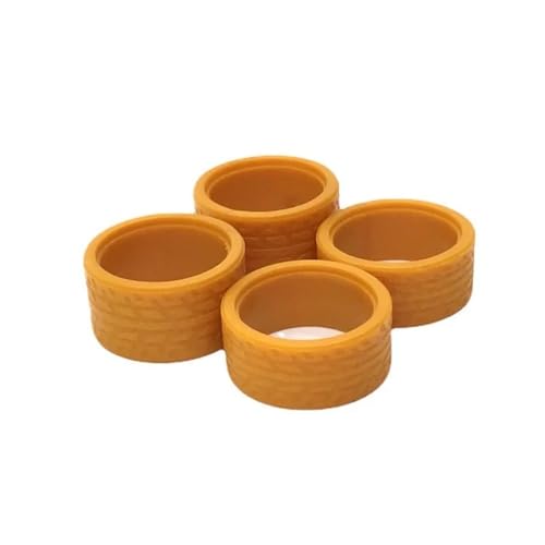 EHxCUF Modifizierte Farb-Rennreifenhaut Kompatibel mit 22-mm- und 22,5-mm-Rad, kompatibel mit 1/28 RC-Autos-Ersatzteilen(Yellow) von EHxCUF