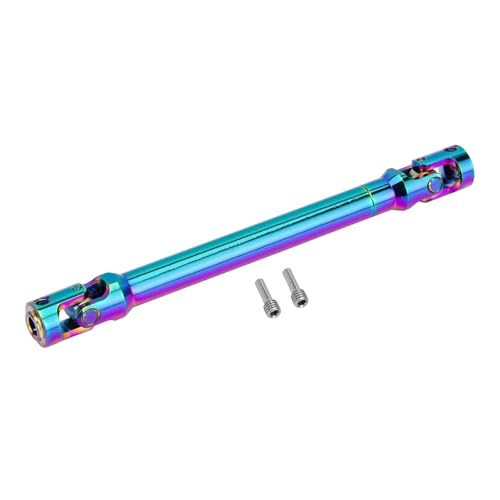 EHxCUF Universalgelenk-Antriebswelle kompatibel mit Buntem Metall Kompatibel mit 1/10 RC Crawler-Modelle CC01 VS04-10 Längen 60 75 86 96 112 121 mm(121-181MM) von EHxCUF