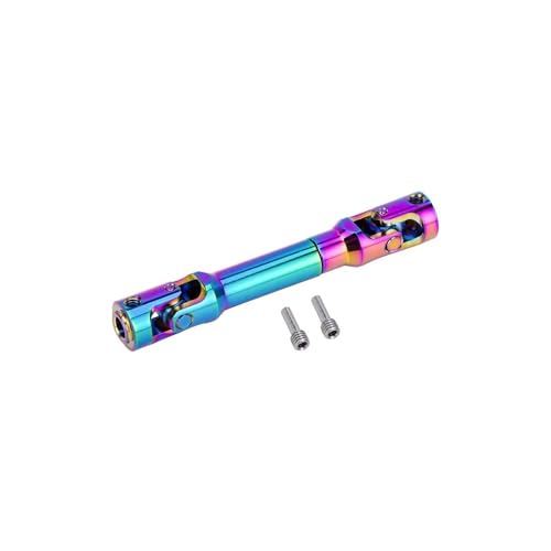 EHxCUF Universalgelenk-Antriebswelle kompatibel mit Buntem Metall Kompatibel mit 1/10 RC Crawler-Modelle CC01 VS04-10 Längen 60 75 86 96 112 121 mm(75-103MM) von EHxCUF
