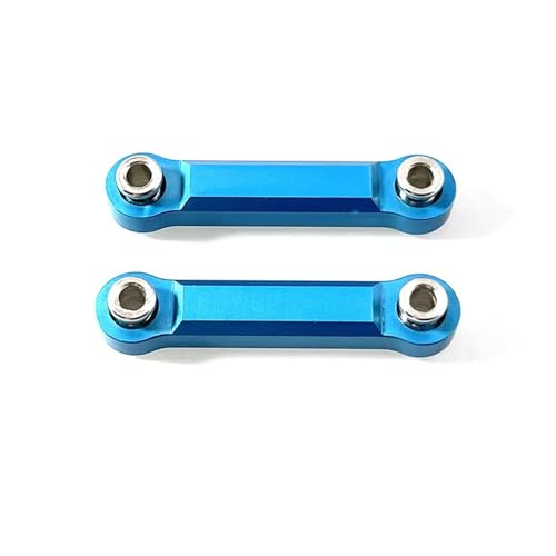 EHxCUF Verbessertes Metall-Lenkstangenzubehör Kompatibel mit 1/14 ferngesteuerte Autos, kompatibel mit 14301 14302 modifizierten Teilen(Blue) von EHxCUF