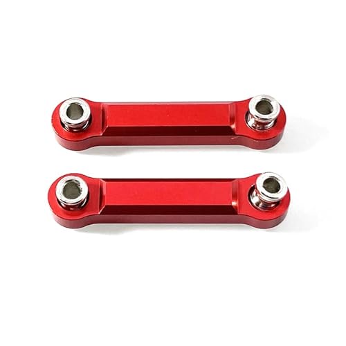 EHxCUF Verbessertes Metall-Lenkstangenzubehör Kompatibel mit 1/14 ferngesteuerte Autos, kompatibel mit 14301 14302 modifizierten Teilen(RED) von EHxCUF