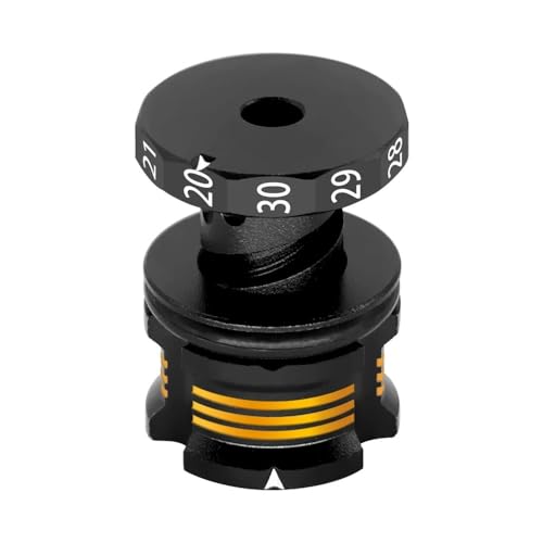EHxCUF Verstellbares RC-Fahrhöhenmessgerät, Messlineal 20–30 mm, kompatibel mit RC-Modellen im Maßstab 1/8 und 1/10(Black Gold) von EHxCUF