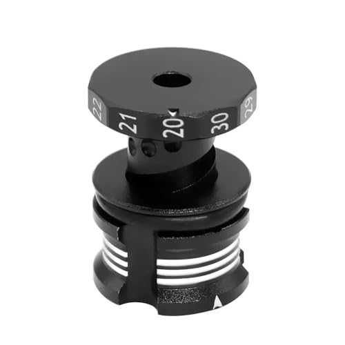 EHxCUF Verstellbares RC-Fahrhöhenmessgerät, Messlineal 20–30 mm, kompatibel mit RC-Modellen im Maßstab 1/8 und 1/10(Black Silver) von EHxCUF