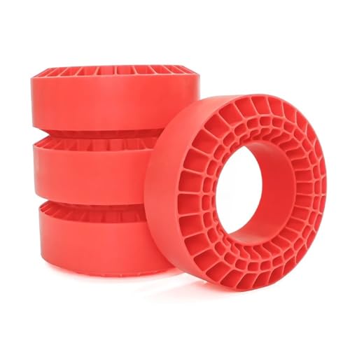 EHxCUF wasserdichte Schaumstoff-Reifeneinsätze, 108 mm, DIY, kompatibel mit 1,9-Zoll-Rädern Kompatibel mit RC-Crawler im Maßstab 1:10(RED) von EHxCUF