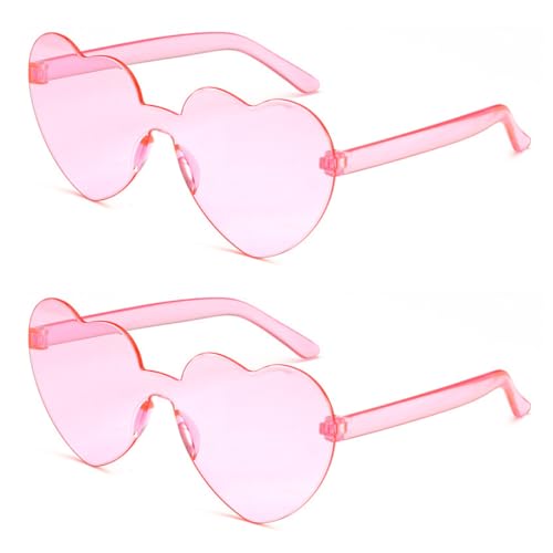 EIHI 2 Paar Lustige Hippie Herz Sonnenbrille, Herzbrille Transparente Candy Color Sonnenbrille für Geburtstagsfeier, Halloween, LNeuheit Party ustige Partybrillen für Erwachsene, Jungen und Mädchen EIHI 2 Paar Lustige Hippie Herz Sonnenbrille, Herzbrille Transparente Candy Color Sonnenbrille für Geburtstagsfeier, Halloween, LNeuheit Party ustige Partybrillen für Erwachsene, Jungen und Mädchen von EIHI