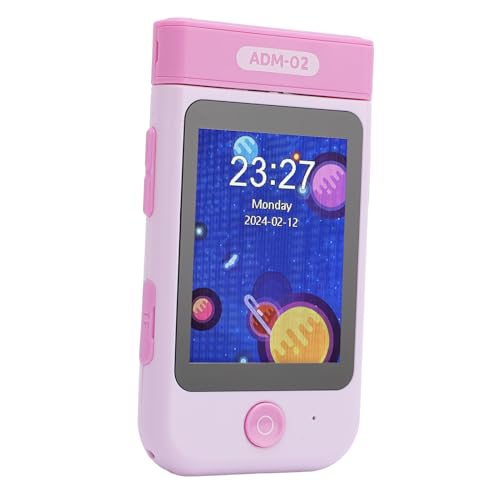 EIMSOAH -Smartphone-Spielzeug, 2,8-Zoll-Touchscreen, 180°-Flip-Kamera, Kleinkind-Telefon, 1080P-Video, Tragbares Lernspielzeug mit Musik-Player für Mädchen und Jungen (Hellrosa) von EIMSOAH