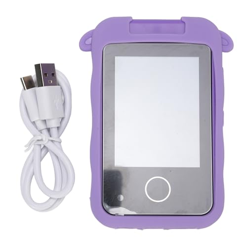 EIMSOAH Touchscreen-Cartoon-Kamera-Spielzeug, 1080P HD 2,8 Zoll IPS, 48 MP Umkehrobjektiv, Unterstützt Spiele, Musik, Lila Lamm-Typ, für Jungen und Mädchen von EIMSOAH