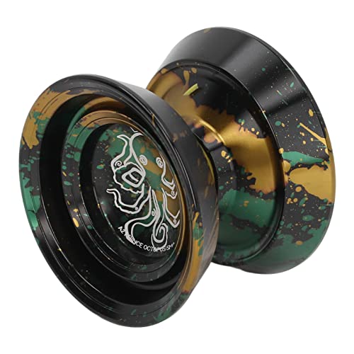 EIMSOAH Yoyo Ball, Nicht Reagierende Aluminiumlegierung des Wettbewerbs Yoyo Ball für den Wettbewerb mit Handschuh 3PCS -Saiten (Schwarz+Gold) von EIMSOAH