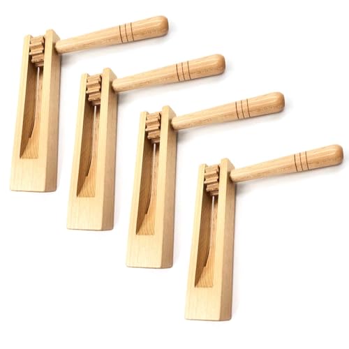 EIMZU Holz Spinning Ratsche, 4PCS Ratsche Instrument Spielzeug, holzrassel, Ratsche aus Holz, für Kinder,Spiele Parteien, Sportveranstaltungen EIMZU Holz Spinning Ratsche, 4PCS Ratsche Instrument Spielzeug, holzrassel, Ratsche aus Holz, für Kinder,Spiele Parteien, Sportveranstaltungen von EIMZU