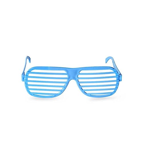 EIOLWJIEO Erwachsene Shutter Shades Sonnenbrille Tragbare Mode Brille Requisiten Disco Dekoration Brillen Zubehör für Festival Party, Blau von EIOLWJIEO