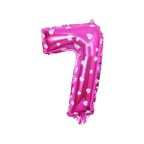 EIOLWJIEO Weit verbreitete Anwendung: Folienballons für Briefe, Geburtstagsfeiern, Hochzeitsdekorationen, Aluminiumlegierung, langlebig und zuverlässig, einfach, Rosa,7, 16 Zoll von EIOLWJIEO