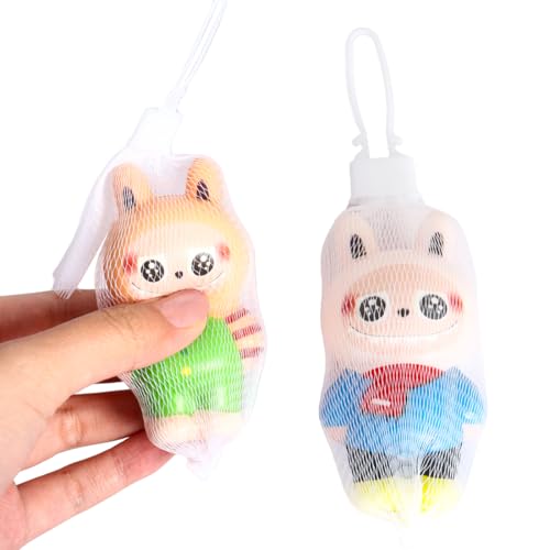 EIOURVY Anti-Stress-Spielzeug,Taba Squishy,2 Stück Labubu Squishy,Labubu-Design,Labubu Anti Stress,Squishy für Stressabbau für Kinder Erwachsene(Zufälliger Stil) von EIOURVY