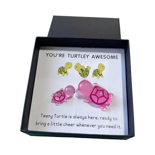 EIRZNGXQ Little Pocket Hug Turtle Token, You're Turtley Awesome, lustiger positiver Gruß, Ermutigung, Schildkrötenspielzeug, bezaubernd von EIRZNGXQ