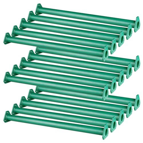 EISENSP 16 Set Metall Affenstangen Leiter Sprossen Set für Hinterhöfe Spielplatz und Kinder Indoor und Outdoor Klettern Kit (54 cm, Grün) von EISENSP