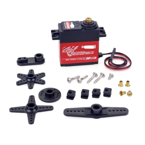 EJRNPWRF Für Surpasshobby Digitales 9G, 17G, 25G, 6kg, 9kg, 15kg, 20kg, Metallgetriebe-Servo für 1/10, 1/8 RC Auto, Boot, Flugzeug, Roboter (20 kg S2000 ml) von EJRNPWRF