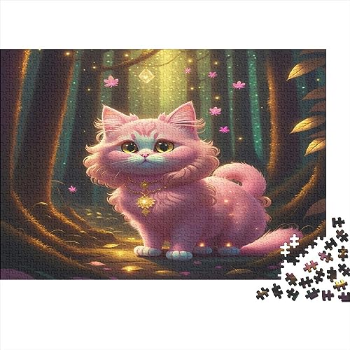 AI Cat Puzzle Erwachsenenpuzzle Farbenfrohes Tiere 1000 Teile Puzzle Für Erwachsene Ab 14 Jahren 1000pcs (75x50cm) von EKIDAZ